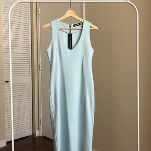 Baby Blue Midi Bodycon Dress Sz 10